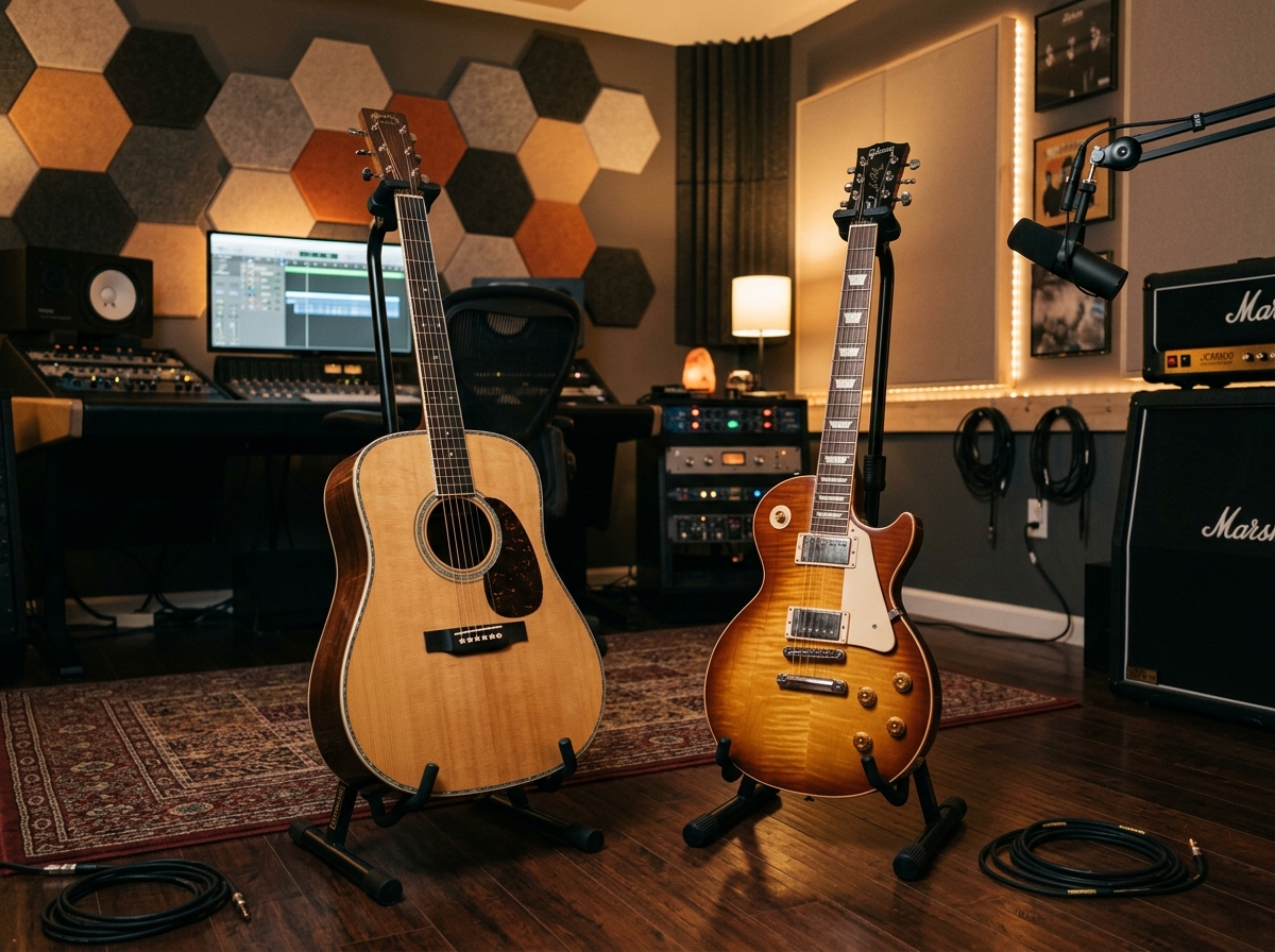 Acoustic and Electric Guitars